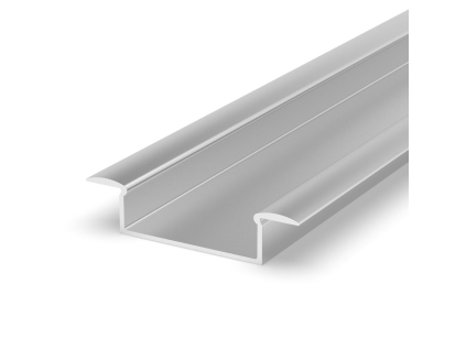 LED profil P14-1 stříbrný vestavný (Délka 1m, Typ Profil bez krytu)