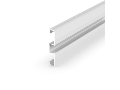 LED profil soklový P15-1 bílý (Délka 1m, Typ Profil bez krytu)