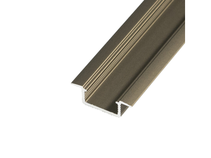 LED profil V5B - vestavný bronzový