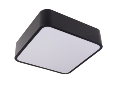 LED svítidlo RENDO hranaté černé stropní (Barva světla CCT Smart, Stmívatelnost Stmívatelný, Výkon 24W)