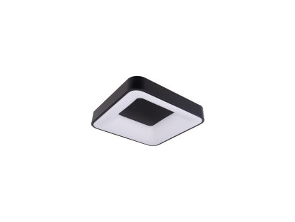 LED svítidlo ZULU hranaté černé stropní (Barva světla CCT Smart, Stmívatelnost Stmívatelný, Výkon 32W)