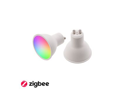 315653 smart led zarovka gu10 zigbee rgbcct zb5w rgb tepla bila 5w