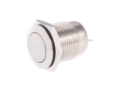 Tlačítkový vypínač M16 250V/5A kovový