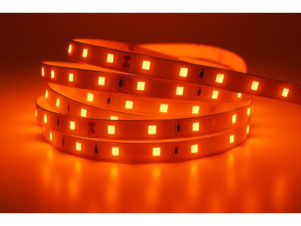 LED pásek vnitřní oranžová 12V (Napětí 12V DC, Stupeň krytí IP20 - vnitřní, Výkon 4,8W/m)