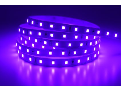 LED pásek UV (Napětí 12V DC, Stupeň krytí IP20 - vnitřní, Výkon 4,8W/m)