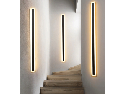 SMART Černé LED moderní nástěnné svítidlo strip 30W P 100cm/8cm IP20 CCT