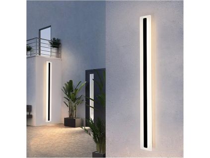316004 cerne led moderni nastenne svitidlo strip 70w p 240cm 8cm ip65 cct