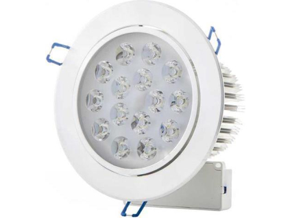 158082 led vestavne bodove svetlo 15x 1w studena bila