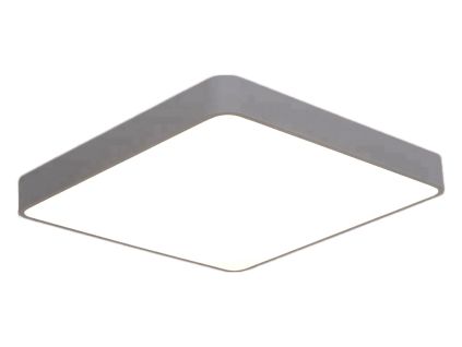 Šedý designový LED panel hranatý (Barva světla Denní bílá, Výkon 24W 400x400mm)