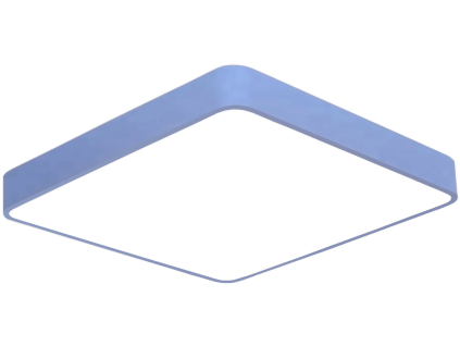 Modrý designový LED panel hranatý