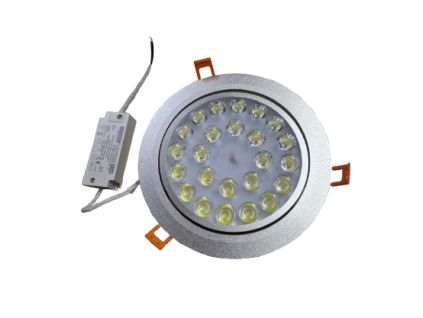 322901 3 led vestavne bodove svitidlo 24x 1w studena bila