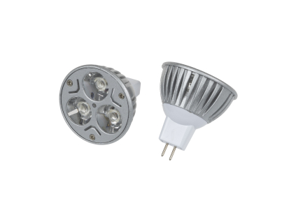 325135 barevna led zarovka mr16 3x1w60 zelena