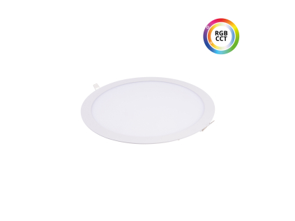 325243 led panel 24v 18w rgbcct 24kw18 kulaty