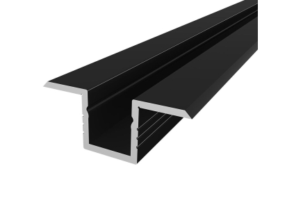 325300 led profil p6 4 cerny mini vestavny profil bez krytu 1m