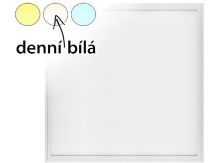 18738 8 bily podhledovy led panel 600x600mm 45w denni bila