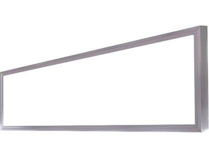 4390 1 stribrny led panel s rameckem 300x1200mm 45w denni bila