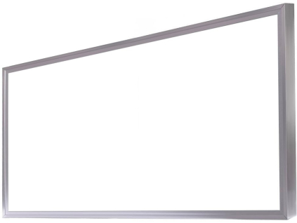 4399 1 stribrny led panel s rameckem 600x1200mm 75w denni bila