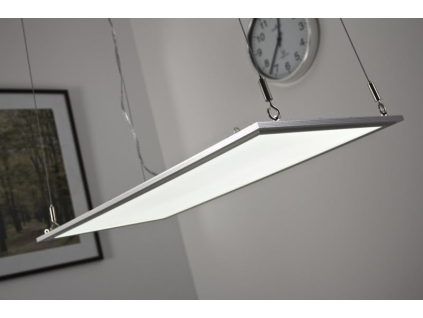 4393 stribrny zavesny led panel 300x1200mm 45w denni bila
