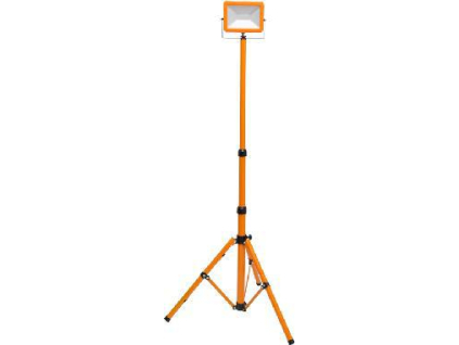 7350 oranzovy led reflektor s teleskopickym stojanem 30w denni bila