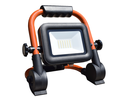 125514 1 oranzovy led reflektor se stojanem 100w denni bila