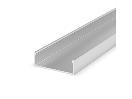 LED profil P13-1 stříbrný široký přisazený (Barva světla Profil bez krytu 2m)