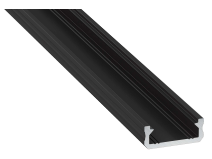 AL-PROFIL D BLACK (10-0042) (Délka 1M)
