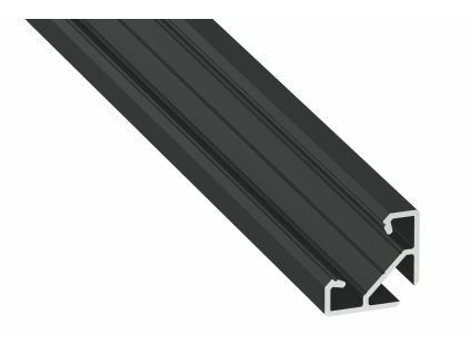 AL-PROFIL AJAR BLACK LACQUERED (10-1385) (Délka 1M)