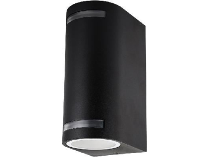7862 0 cerne venkovni zaoblene nastenne osvetleni 10w denni bila uvodnifoto