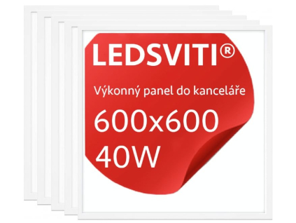 LED panel 600x600mm 40W denní bílá