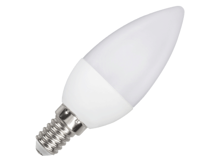 100523 svicka led zarovka e14 svc37 5w tepla bila