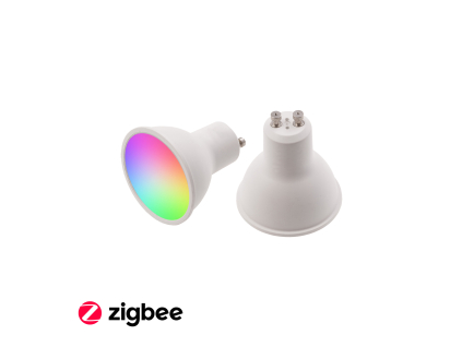 315653 smart led zarovka gu10 zigbee rgbcct zb5w rgb tepla bila 5w