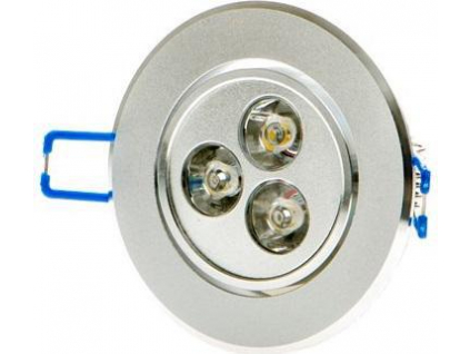 LED vestavné bodove svítidlo 3x 1W teplá bílá
