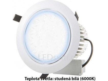 LED vestavné bodove svítidlo 7x 1W studená bílá