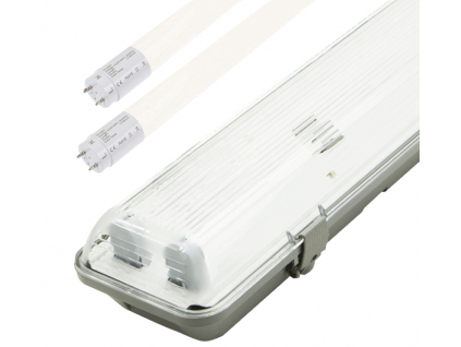 LED zářivkové těleso 150cm + 2x LED zářivka denní bílá 5340lm