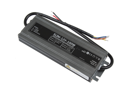 LED zdroj 12V 100W SLIM IP67 voděodolný