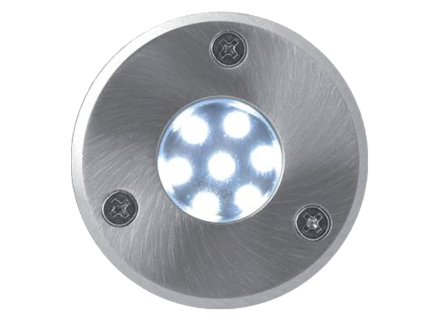 Pojezdové zemní LED svítidlo Road 230V 0,5W 7LED studená bílá