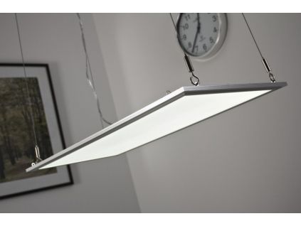 4393 stribrny zavesny led panel 300x1200mm 45w denni bila