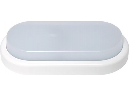 Bílé oválné LED svítidlo 18W denní bílá