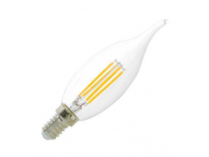 Svíčka stmívatelná LED žárovka E14 retro 4W teplá bílá
