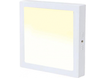 Bílý přisazený LED panel 225x225mm 18W teplá bílá