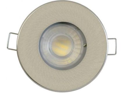 Nikl vestavné podhledové LED svítidlo IP44 230V (Barva světla Teplá bílá, Stmívatelnost Nestmívatelný, Výkon 5W)