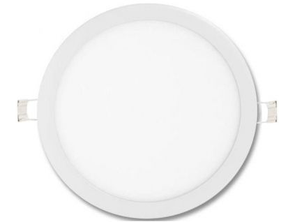 4964 stmivatelny bily kruhovy vestavny led panel 600mm 48w tepla bila