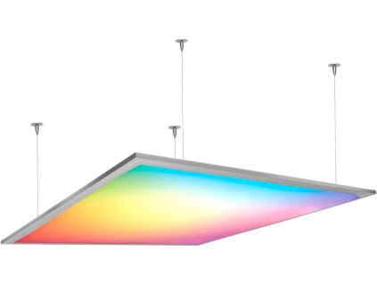 Stmívatelný závěsný LED panel RGB 600x600 mm 25W