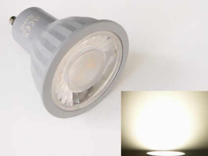 LED žárovka GU10 EV7W teplá bílá