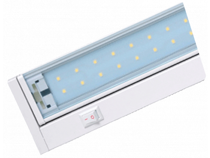 Bílé výklopné LED svítidlo pod kuchyňskou linku 58cm 10W