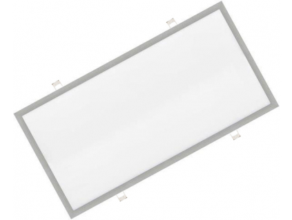 Stmívatelný stříbrný vestavný LED panel 600x1200mm 72W teplá bílá