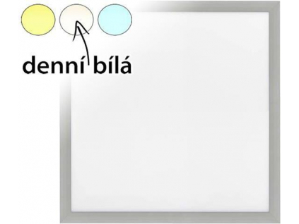 stříbrný vestavný LED panel 600x600mm
