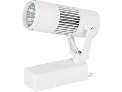 Bílý 1-fázový lištový LED reflektor 10W denní bílá