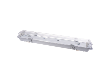 LED prachotěsné těleso + 2x 60cm LED zářivka denní bílá