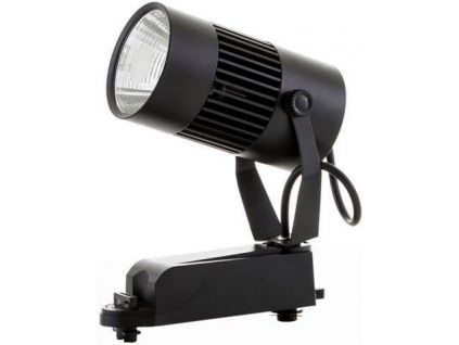 Černý fázový lištový LED reflektor teplá bílá (Barva světla Denní bílá, Výkon 30W)